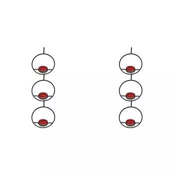 EY# 3Pcs Ant and Bee Proof Hanging Hummingbird Feeder for Small Birds (Black)