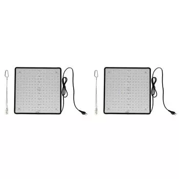 EY# 45W 225 светодиодная лампа для выращивания растений красного + синего + белого цвета, полный спектр (EU Plug)