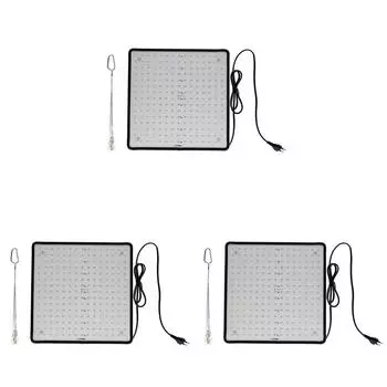 EY# 45W 225 светодиодная лампа для выращивания растений красного + синего + белого цвета, полный спектр (EU Plug)