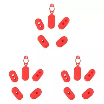 EY# 4 шт. чехол силиконовый колпачок M365 электрический скутер крышка порта зарядки пылезащитная заглушка