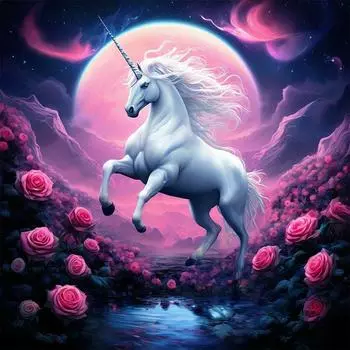 EY# 5D DIY Full Square Drill Diamond Painting Purple Kit Home Wall Decor Art ZQA4817