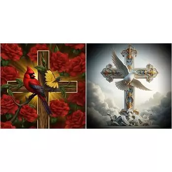 EY# 5D DIY Полный Круглый Дрель Алмазная Картина Крест Набор Домашний Декор Искусство Ремесло ZSH531