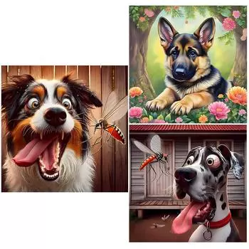 EY# 5D DIY Полный Круглый Дрель Алмазная Картина Животное Набор Домашний Декор Искусство Ремесло ZSH725