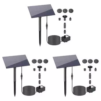 EY# 5W 5V Фонтан Панельный Насос со Стойкой 180L/h Солнечные Панели Водяной Насос Комплекты Для