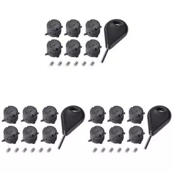 EY # 6 шт., слот для хвостового руля доски для серфинга для FCS Fin G5, коробка с заглушками и винтами, ключевая девчонка