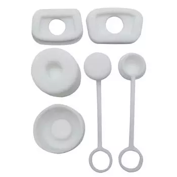 EY# 6pcs Water Cup Anti-spill Stopper Silicone Anti-Leakage Stopper (White)
