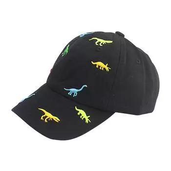 EY# Cotton Little Dinosaur Embroidery Hat Adjustable Cartoon Cute for Babys Todd