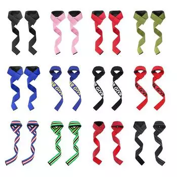 EY# Нейлоновый ремень для запястья DeadLift, противоскользящий ремень для бодибилдинга Blue