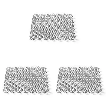 EY # Открытый пружинный изолированный коврик Coaster Trivet Mat Hot Pad для кемпинга (черный)