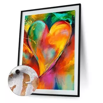 EY# Paint By Numbers Kit On Canvas DIY Oil Art Picture Heart Home Wall Decor40x5