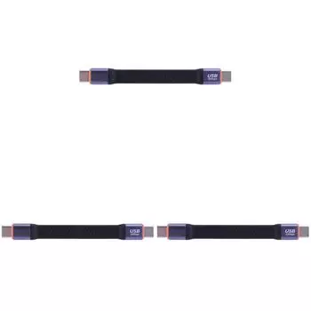 EY# PD100W USB3.2 кабель передачи данных 20 В 5 А USB C - Type C короткий кабель Gen 2 40 Гбит/с 8K