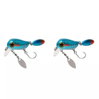 EY # Плавающие микро воблеры 3D Eyes Рыболовные приманки Minnow Hard Baits (синий)
