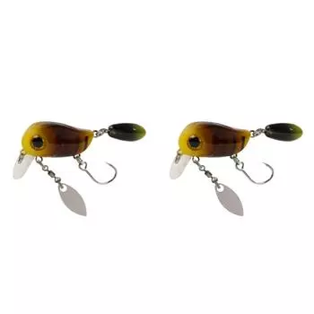 EY # Плавающие микро воблеры 3D Eyes Рыболовные приманки Minnow Hard Baits (желтый)