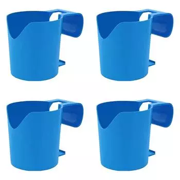 EY# Pool Cup Holder No Punching Pool Storage Rack Reusable Holder for Drinks (Bl