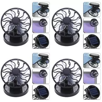 EY# Sun Solar Powered Cooling Fan Clip-On Mini Solar Panel Cell Beach Outdoors