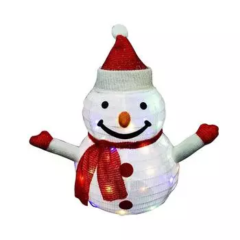EY# Светящийся снеговик Праздничный реквизит Светодиодный снеговик для торговых центров Парки Хо warm light old man