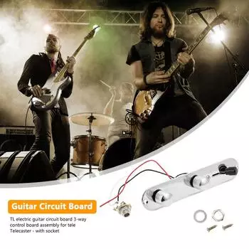 EY# TL Плата управления электрогитарой с гнездом 3-канальная печатная плата (Серебряный)