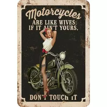 EY# Винтажная металлическая тарелка Девушка прямоугольная железная картина настенное искусство бар Декор 30x40 см