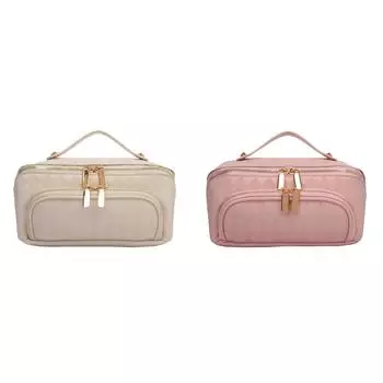 EY # Женская большая открывающаяся косметичка из искусственной кожи для домашней деловой поездки (Ничуть