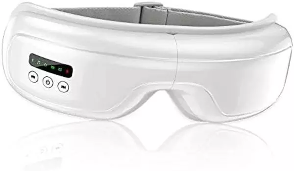 Eye hot eye eye LCD 5 прослушивание USB подарок на день рождения обогреватель, маска, красота, дисплей, режимы, тепло/воздух/вибрация многофункциональный, музыка, складной,