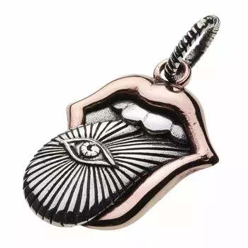 Eye of Providence Lip and Tan Pendant Silver p0684 [Cenote] [925 Accessories]