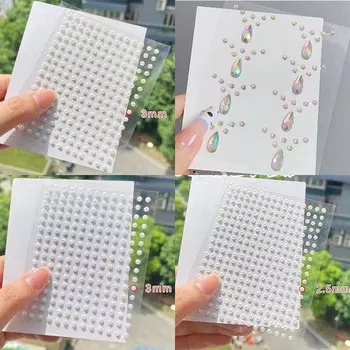 Eye patches Diamond Eye Pad Face Pasters Party Facial decoration Crystals Pearl 8*10mm