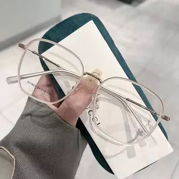 Защита глаз, очки с защитой от синего света, сверхлегкие металлические квадратные очки, блокирующая оправу с синими лучами, женские очки
