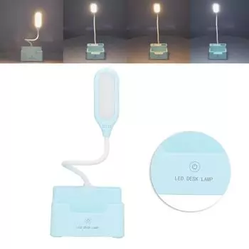 Eye Protection Desk Lamp Student Bedroom Book Light Touch Multifunctional Pen Holder Desk Lamp White Light Warm Light