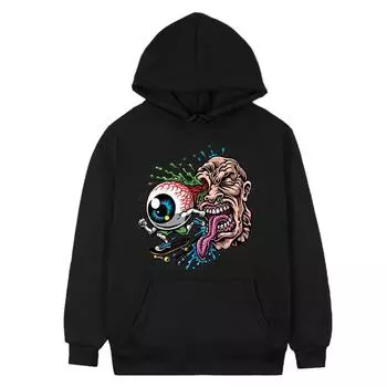 Eye Skate Осенняя одежда Женская стильная толстовка с капюшоном XS