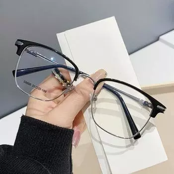 Eyebrow Frame Sven Half Frame Anti-Blue Light Glasses K002 Trendy Glasses Frame With Glasses Myopia Glasses Men