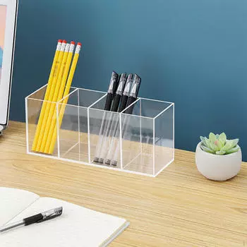 Контейнер для ручек для бровей, держатель для кистей для макияжа, аксессуары, отдельно стоящий подарок на день рождения, 3 отделения