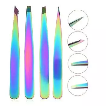 Eyebrow Tweezers Hair Pluckers Clip Eyebrow Trimmer Eyelash Extension Clip Beauty Repair for Eyebrow Makeup Tools