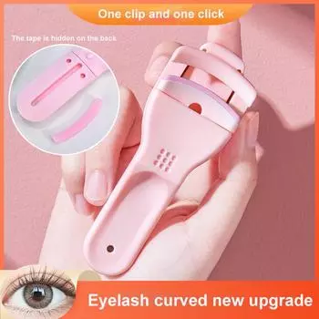 Eyelash Curler Wide Angle Silicone Pad Tweezers Eye Clip Fashion Women Cosmetic Professional Beauty Makeup Tools зелёный