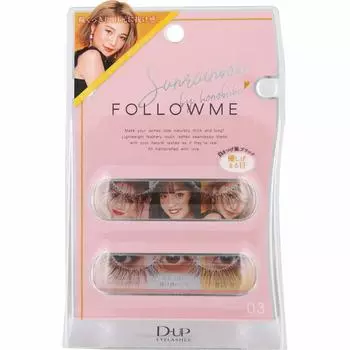 Eyelash FOLLOWME False Eyelashes 2 Pairs D-UP D-UP 03#Sunrainbow (x 1)