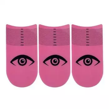 Eyelash Stencils Ruler Eyelashes Curling Degree Ruler Eyelashes Length Ruler Eyebrow Beauty Tools green-3pcs