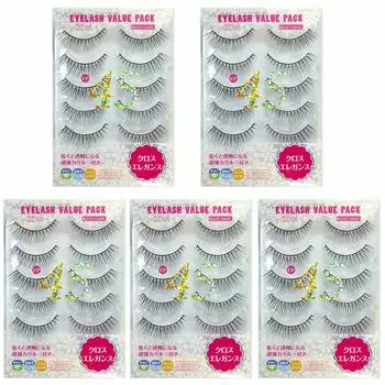 Eyelash Value Pack Value Set of 5 (Cross Elegance) VP-45x5