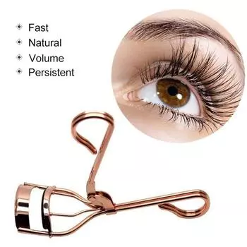 Щипцы для завивки ресниц Nature Curl Steel False Eyelashes Rose Gold Women Pro Handle Eye Lashes Curling Clip Beauty Makeup Cosmetic