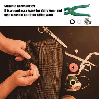 Eyelet Pliers Set Heavy Duty Grommet Tool Kit Eyelet Hole Punch With 200 Grommets Portable Kit For Leather Shoes Fabric Belt CHINA