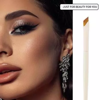 Eyeliner Brush Upgrade Eyeliner Brush Ultra Thin Liner Up Brow Eye Professional Beauty Fi J8Y9 white-1pcs