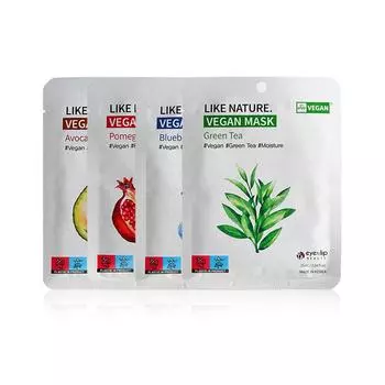 [EYENLIP] Like Nature Веганская маска 25 мл * 10 шт. 4 типа #Blueberry