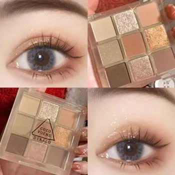 Eyeshadow Eye Makeup Eye Stick Glitter Shadow Palette Pearl Eye Aegyosal Eye Makeup 9 Colors Maquiagem, 03
