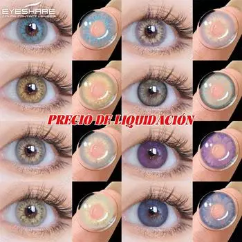 EYESHARE 1 пара цветных контактных линз для естественных глаз с голубыми зрачками и фиолетовыми линзами на год