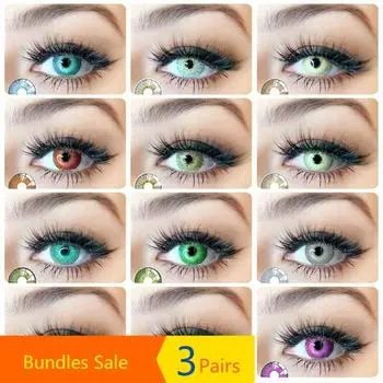 Eyeshare 1 пара цветных контактных линз New York PRO Мягкие цветные контактные линзы Косметические контактные линзы для глаз