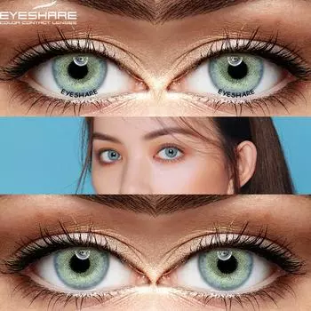 EYESHARE 1 пара цветных линз, контактные линзы цвета океана, красивые контактные линзы для макияжа учеников, ежегодное использование, косметические косметические линзы для глаз