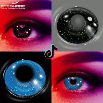 Eyeshare 1 пара контактных линз для косплея для глаз, сумасшедшие линзы, цветные контактные линзы для глаз, контактные линзы на Хэллоуин, цвет глаз, 2 шт.