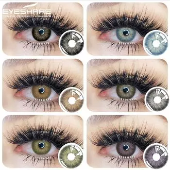 Eyeshare 1 пара контактных линз натурального цвета для глаз Pataya Color косметические контактные линзы цветные линзы для глаз 0