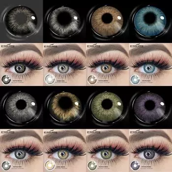 EYESHARE 1 пара новых модных цветных контактных линз для глаз, линзы для карих глаз, синие контактные линзы для серых глаз, красочный макияж, зеленые контактные линзы