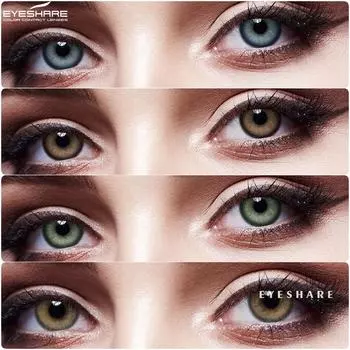 EYESHARE 1 пара совершенно новых модных цветных контактных линз сапфировые линзы для глаз коричневые натуральные контактные линзы зеленые линзы для глаз цветной макияж