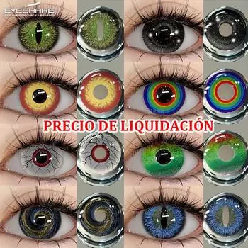 EYESHARE 1Pair Косплей Контактные линзы для глаз Хэллоуин Разноцветные линзы Аниме Аксессуары Цветные линзы