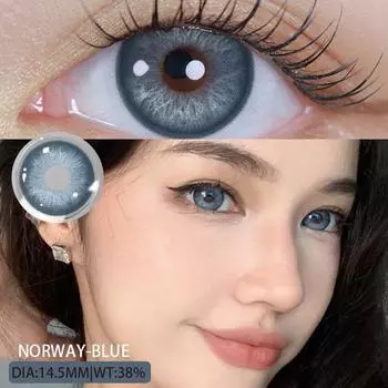 EYESHARE 2 шт./пара цветных контактных линз для глаз Цветные линзы для глаз НОРВЕГИЯ Контактные линзы Красивая косметика для учеников Ежегодно розовый